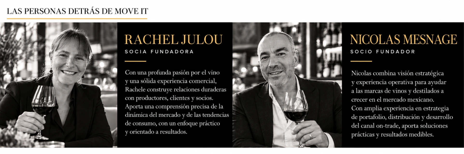Rachel Julou y Nicolas Mesnage, socios fundadores de Move It Group